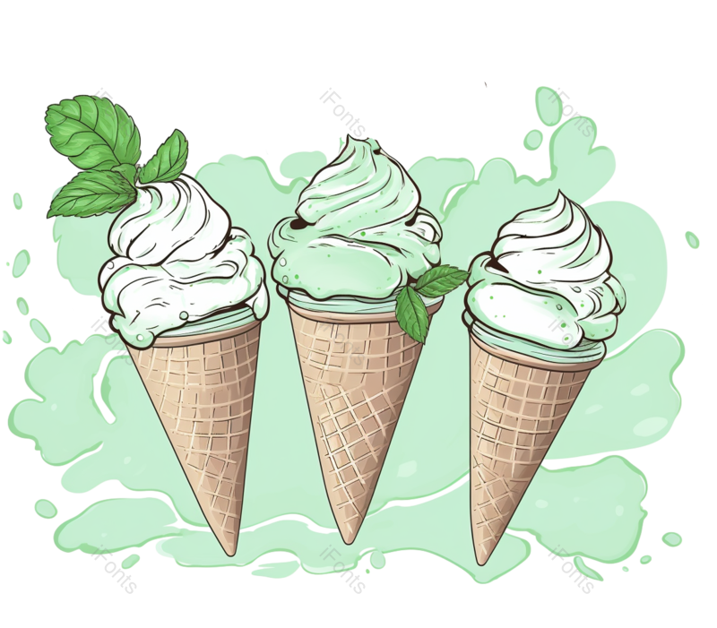 叶子图片,清新元素,夏天PNG,插画免抠素材